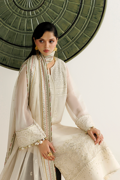 JAZMIN LUXURY EMBROIDERED CHIFFON DRESS - 3 PC UNSTITCHED