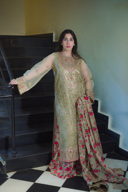 ANEELA’S EMBROIDERED ORGANZA - 3 PC UNSTITCHED