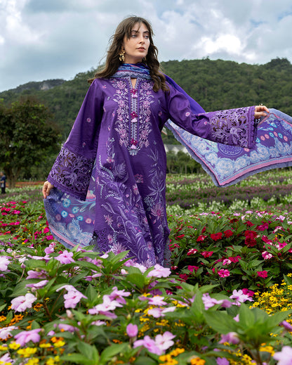 MUSHQ LUXURY EMBROIDERED LAWN - 3 PC UNSTITCHED