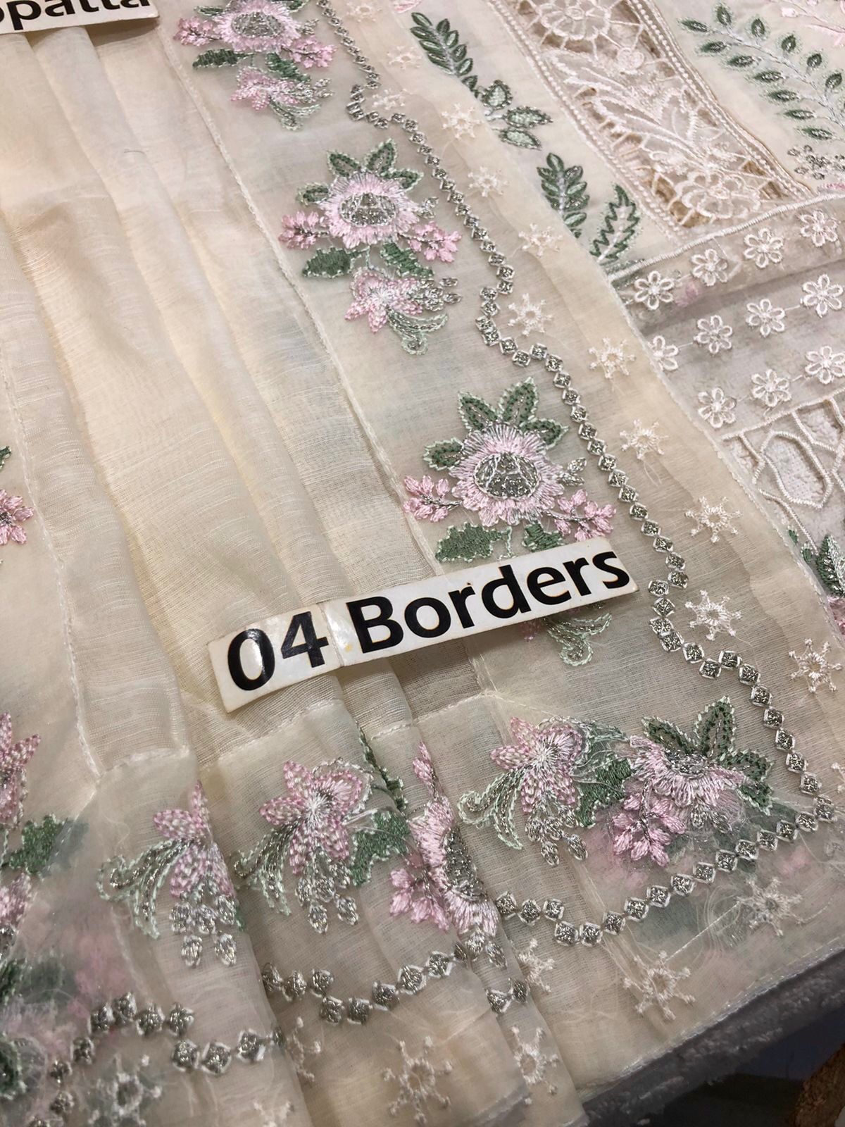 AKBAR ASLAM LUXURY CHIKANKARI LAWN EMBROIDERED - 3 PC UNSTITCHED