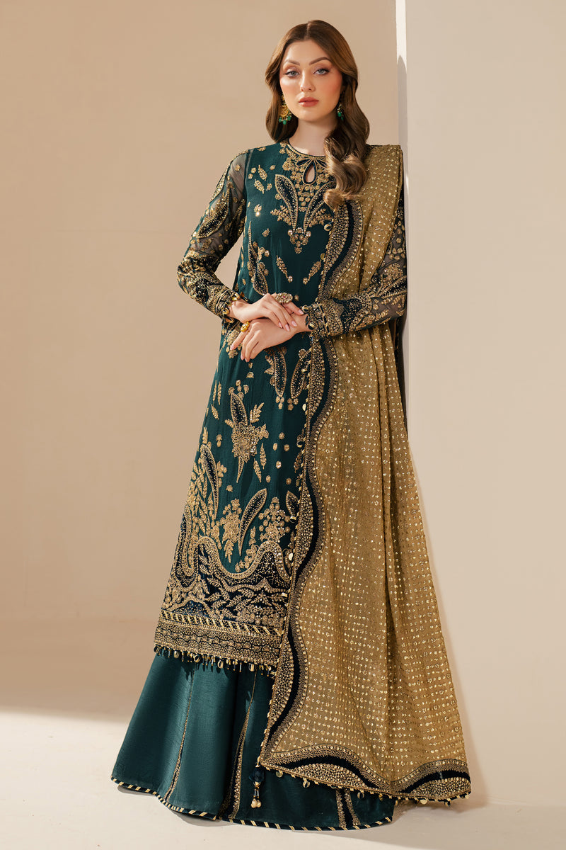JAZMIN LUXURY EMBROIDERED CHIFFON - 3 PC UNSTITCHED