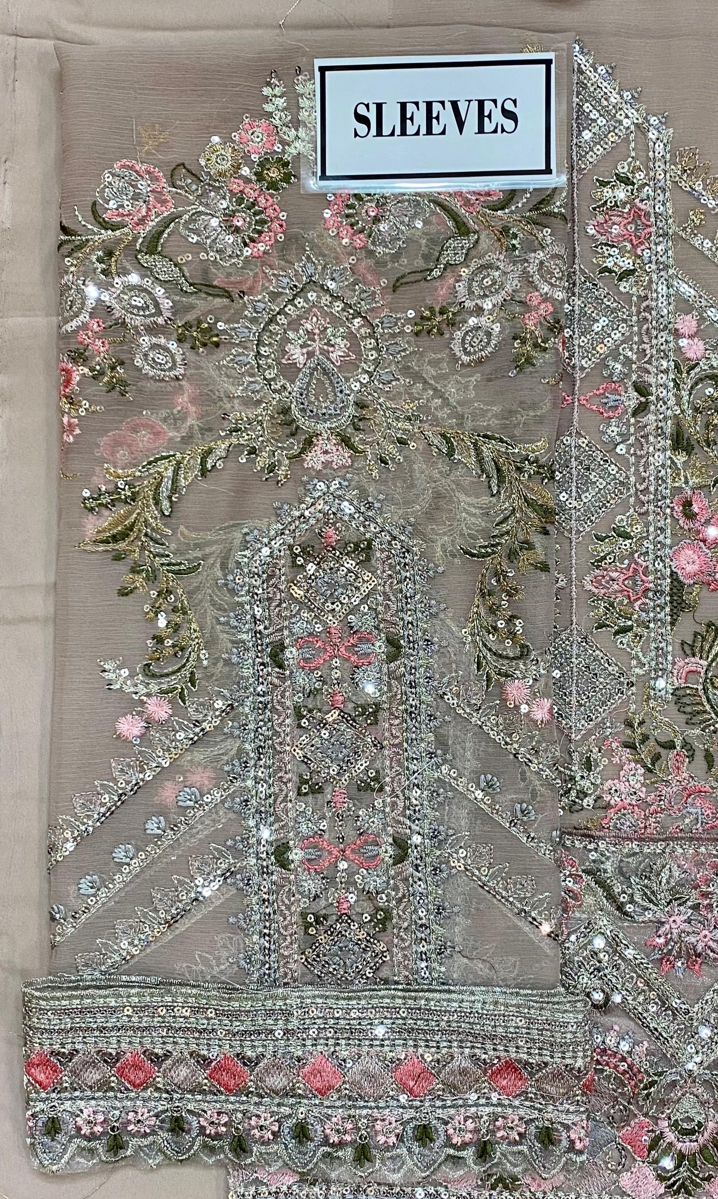 BAROQUE LUXURY EMBROIDERED CHIFFON - 3 PC UNSTITCHED