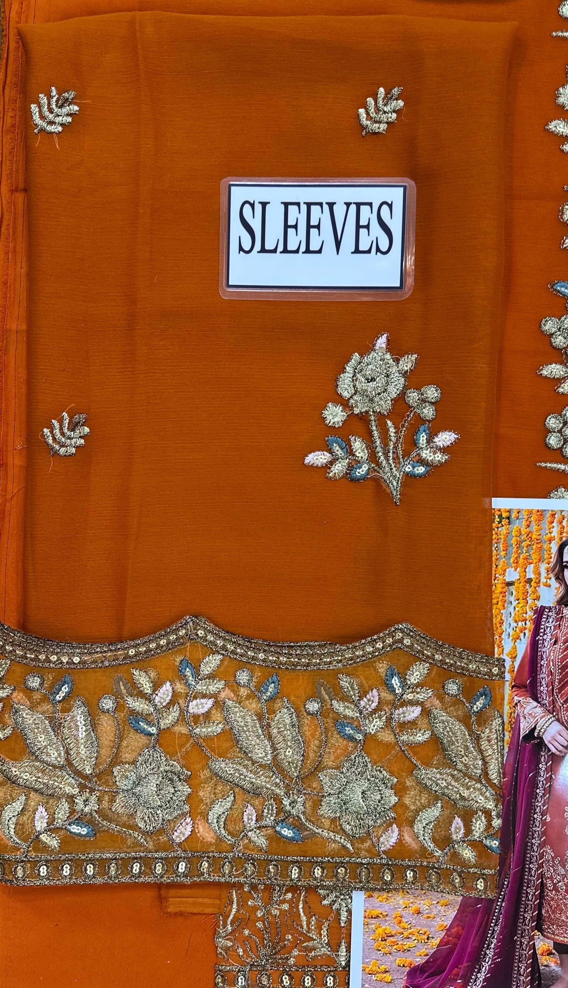 ASIM JOFA EMBROIDERED CHIFFON - 3 PC UNSTITCHED