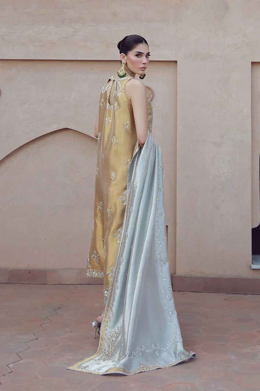 Shamsha Hashwani - Mysoori Handwork Embroidered Aakifah - 3 Pc Unstitched