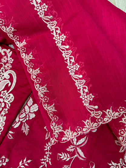 ZARA SHAHJAHAN EMBROIDERED LAWN - 3 PC UNSTITCHED