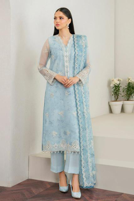 BAROQUE FORMALS EMBROIDERED ORGANZA - 3 PC UNSTITCHED