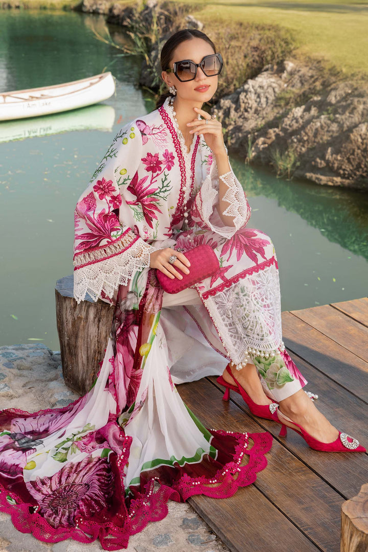 MARIA B FORMALS PRINTED EMBROIDERED LAWN - 3 PC UNSTITCHED