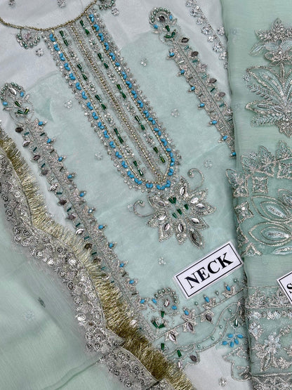 ALIZEH LUXURY CHIFFON EMBROIDERED - 3 PC UNSTITCHED
