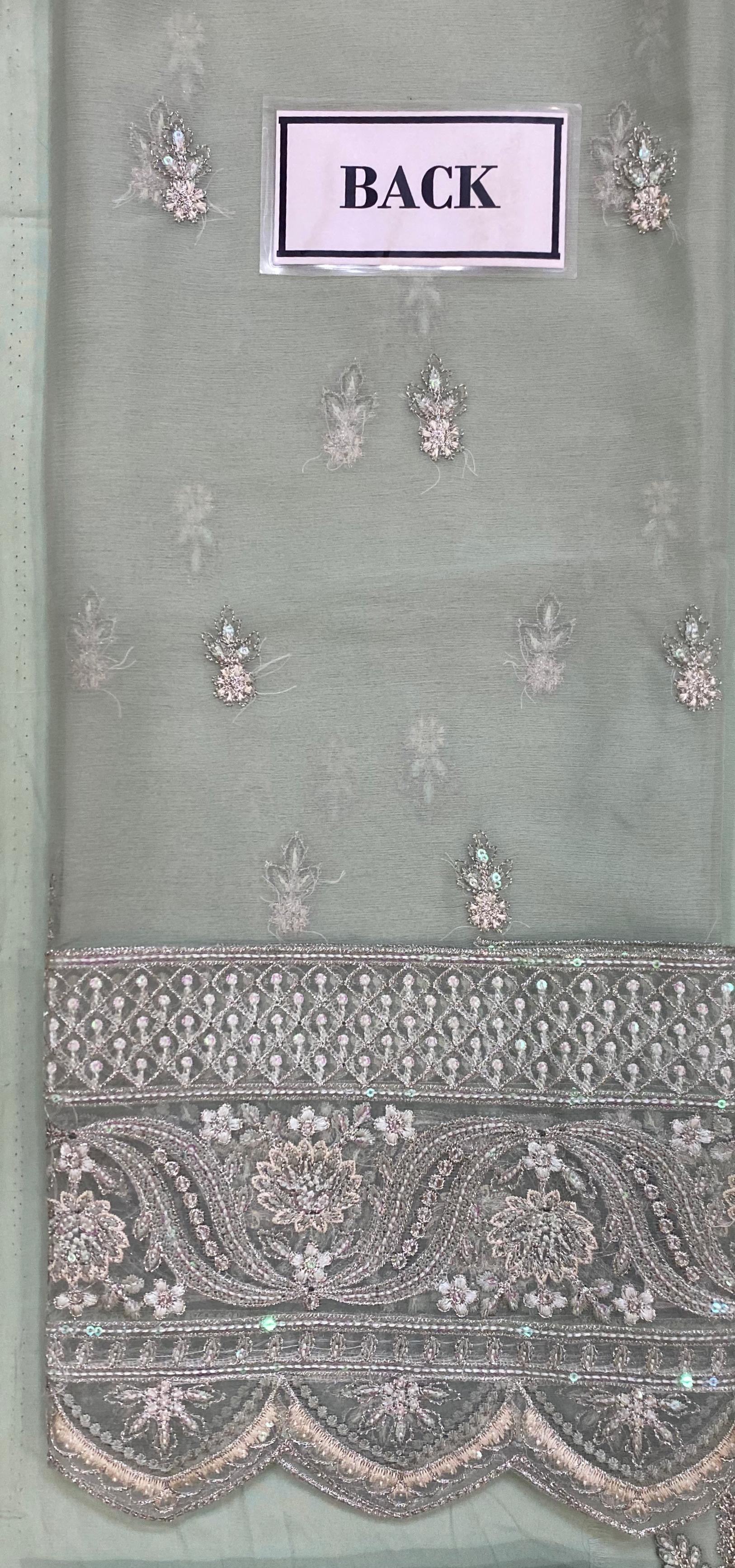 GULAAL LUXURY EMBROIDERED CHIFFON - 3 PC UNSTITCHED