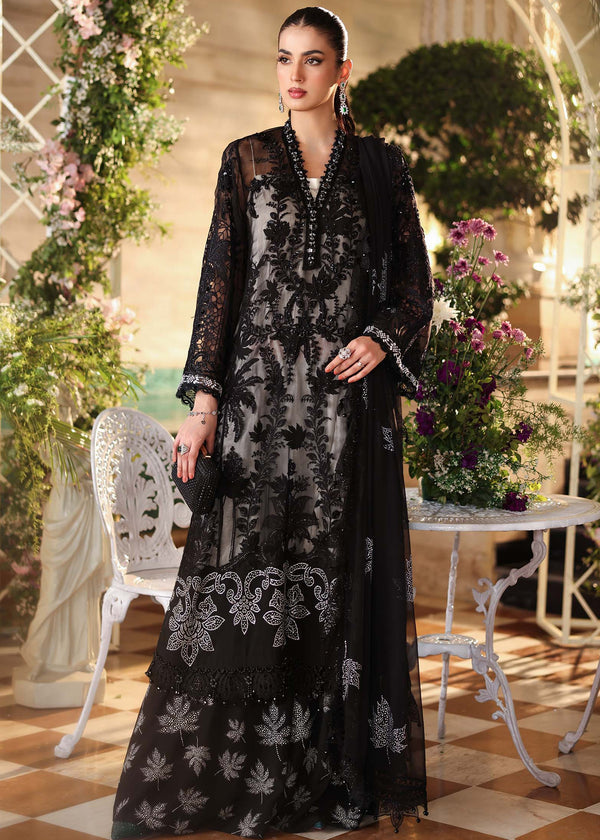 MARIA B LUXURY EMBROIDERED CHIFFON - 3 PC UNSTITCHED