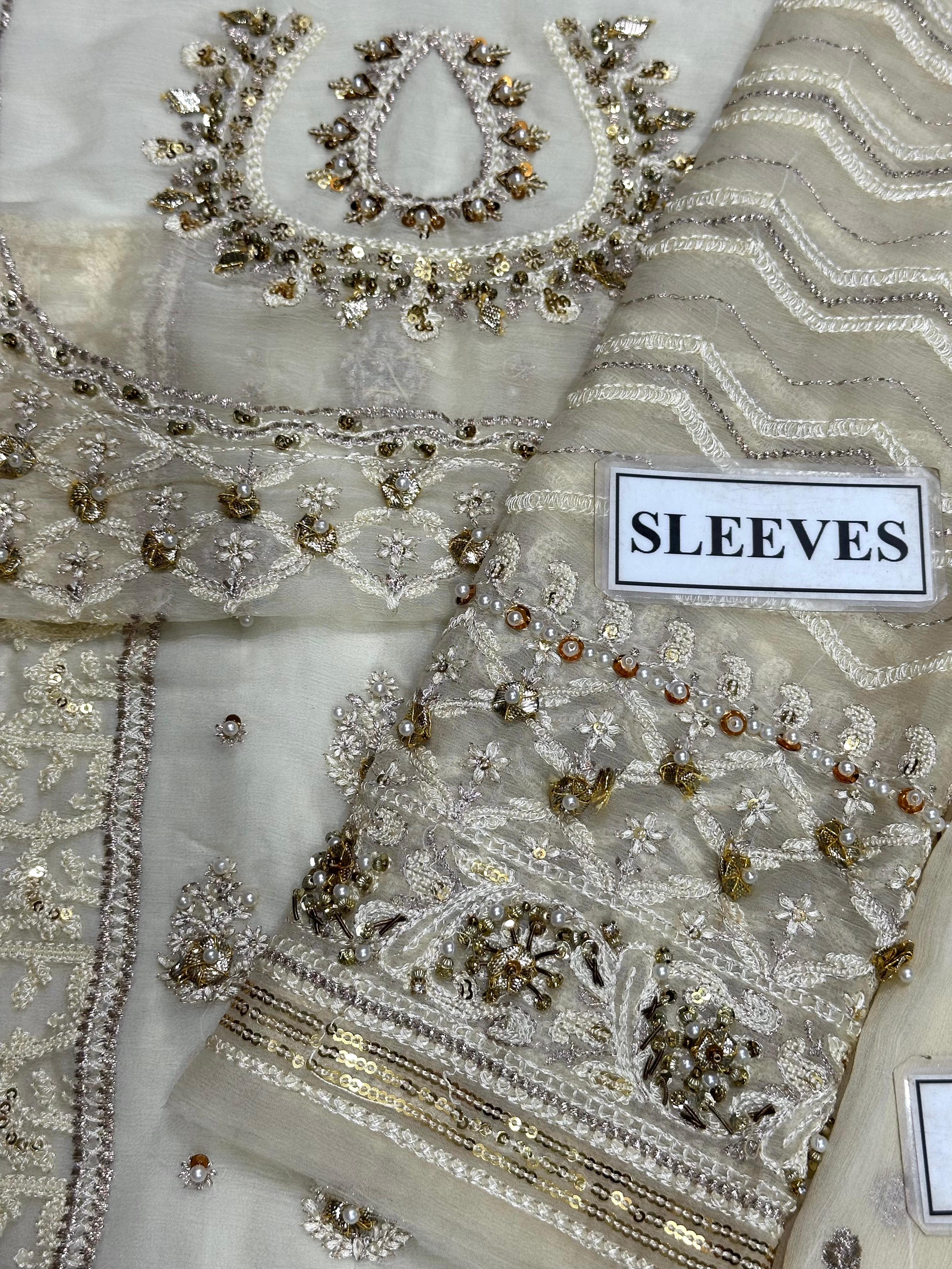 CHARIZMA LUXURY CHIFFON EMBROIDERED - 3 PC UNSTITCHED