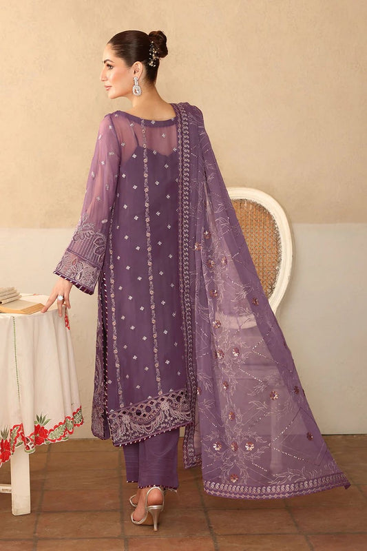 RAMSHA LUXURY EMBROIDERED CHIFFON - 3 PC UNSTITCHED