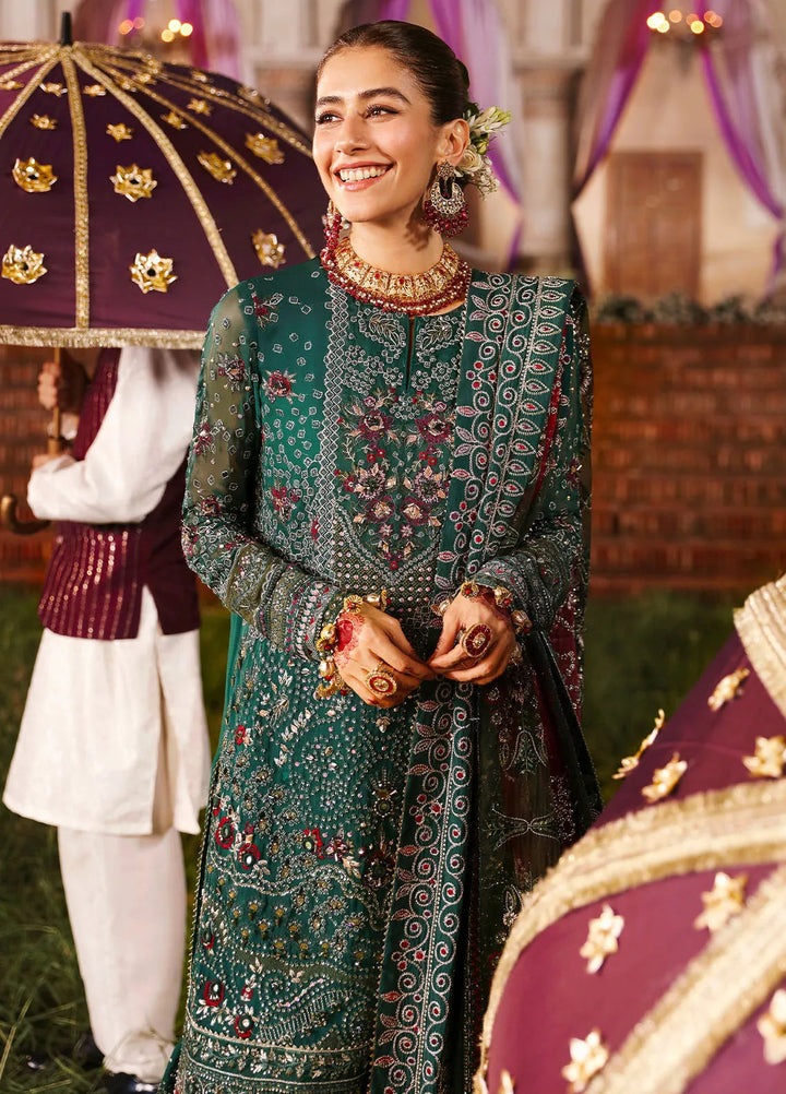 NUREH LUXURY EMBROIDERED CHIFFON - 3 PC UNSTITCHED