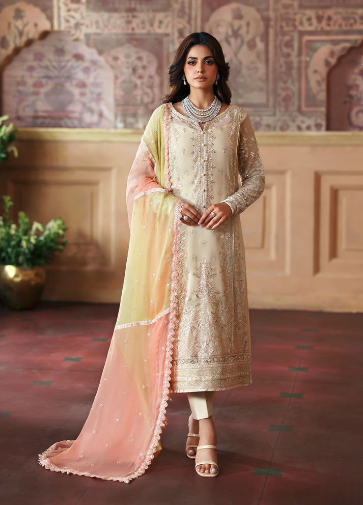 GULAAL LUXURY EMBROIDERED CHIFFON - 3 PC UNSTITCHED