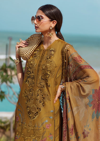 MARIA B LUXURY EMBROIDERED LAWN - 3 PC UNSTITCHED