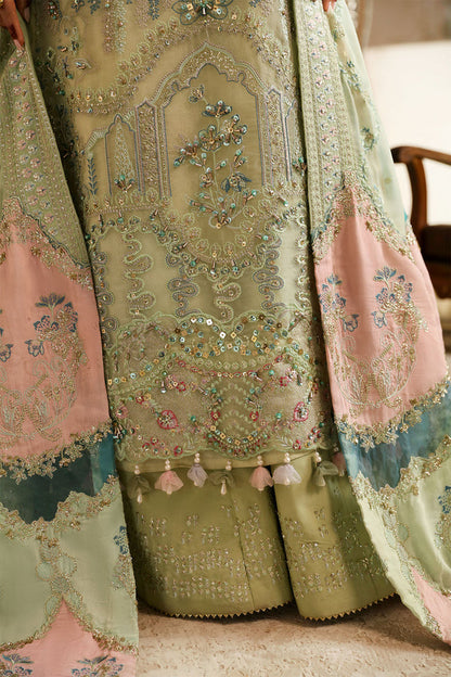 NUREH LUXURY EMBROIDERED ORGANZA - 3 PC UNSTITCHED
