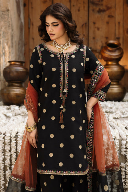 CHARIZMA EMBROIDERED COTTON SILK - 3 PC UNSTITCHED