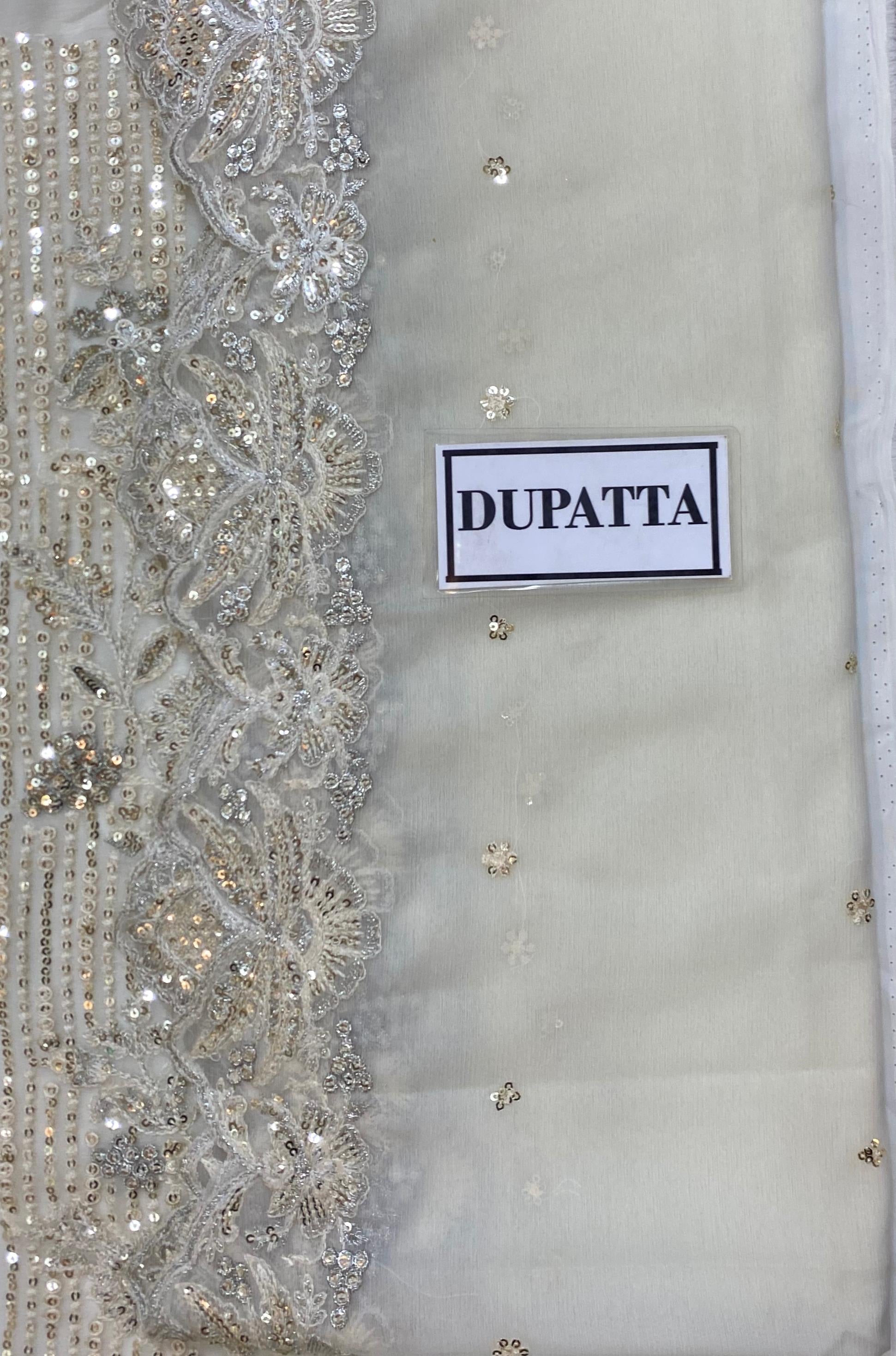 NOOR BY SADIA ASAD LUXURY EMBROIDERED CHIFFON - 3 PC UNSTITCHED