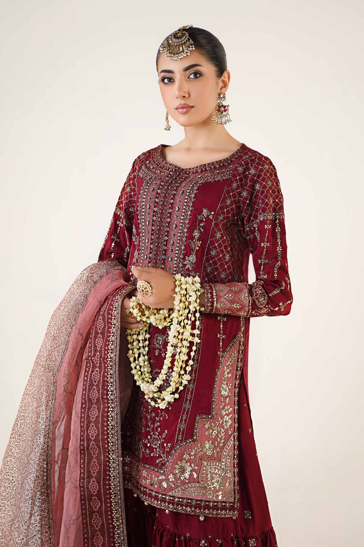 MARIA B LUXURY WEDDING EMBROIDERED CHIFFON - 3 PC UNSTITCHED
