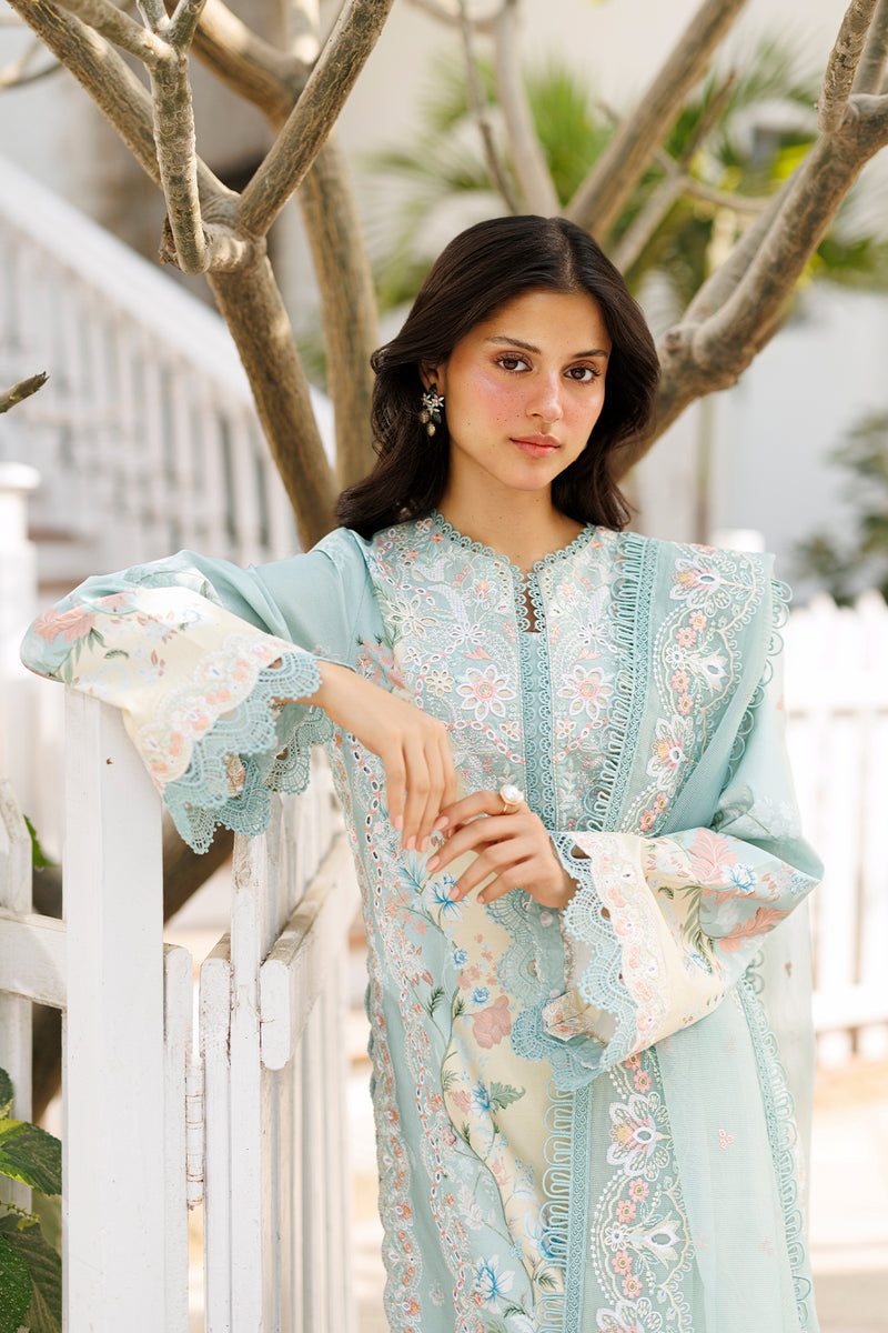 AFROZEH PRINTED EMBROIDERED LAWN - 3 PC UNSTITCHED