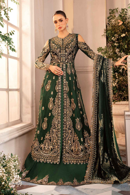 MARIA B LUXURY WEDDING EMBROIDERED VELVET - 3 PC UNSTITCHED