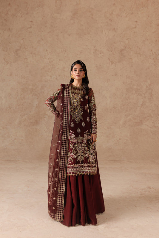 ALIZEH LUXURY WEDDING EMBROIDERED CHIFFON - 3 PC UNSTITCHED