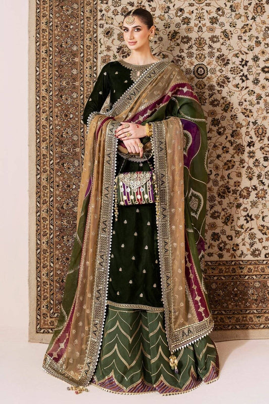 JAZMIN EMBROIDERED VELVET - 3 PC UNSTITCHED