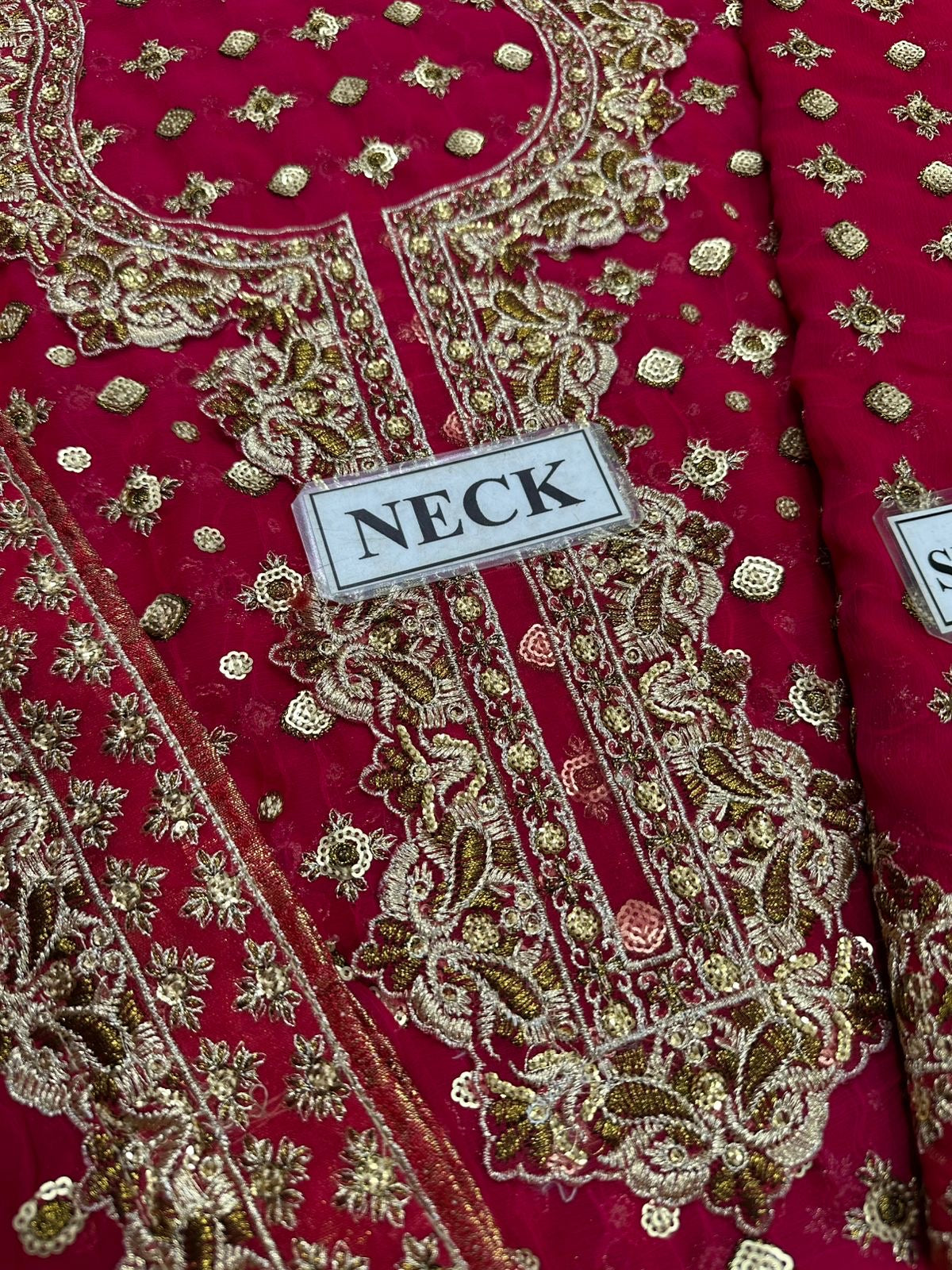 POSHKARI LUXURY EMBROIDERED CHIFFON - 3 PC UNSTITCHED