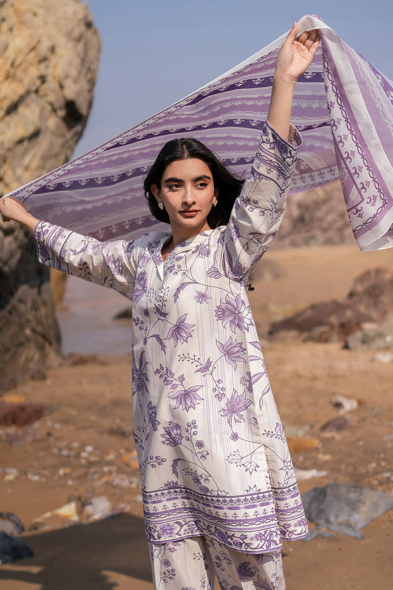 JAZMIN PRINTED & EMBROIDERED LAWN - 3 PC UNSTITCHED