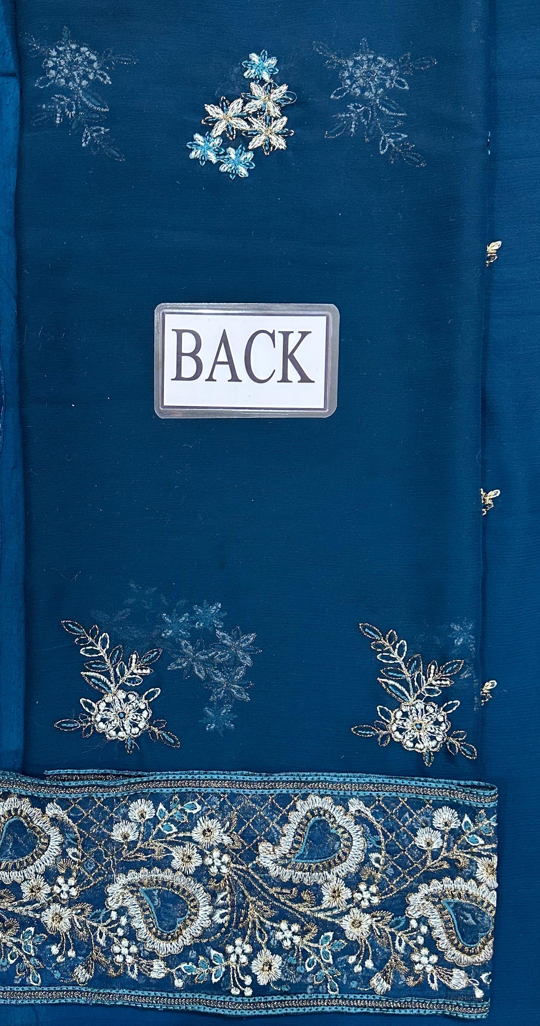 RAMSHA LUXURY EMBROIDERED CHIFFON - 3 PC UNSTITCHED