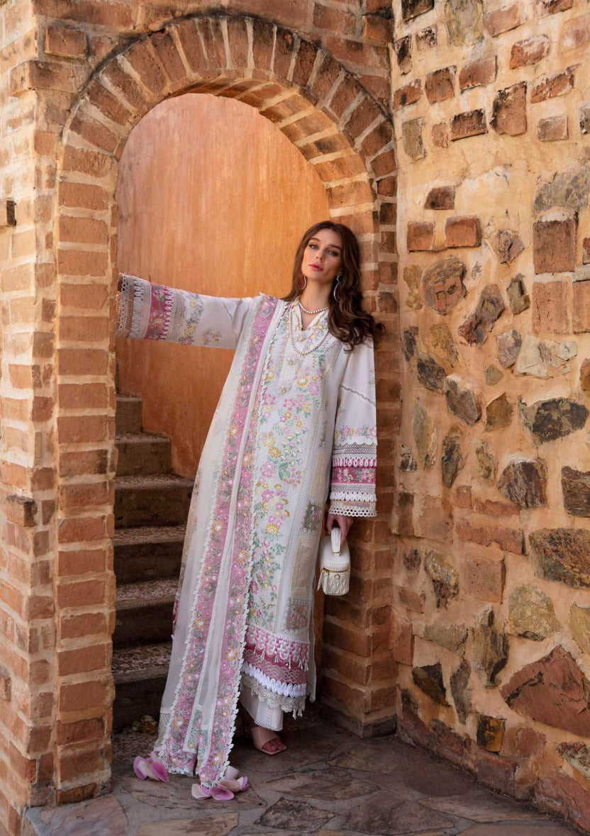 REPUBLIC LUXURY EMBROIDERED CHIKANKARI LAWN - 3 PC UNSTITCHED