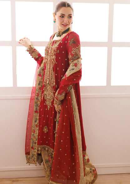 CHARIZMA EMBROIDERED CHIFFON DRESS - 3 PC UNSTITCHED