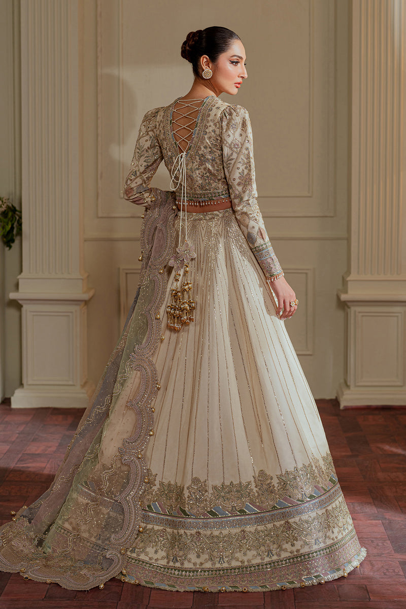 BAROQUE CHANTELLE LUXURY EMBROIDERED NET - 3 PC UNSTITCHED