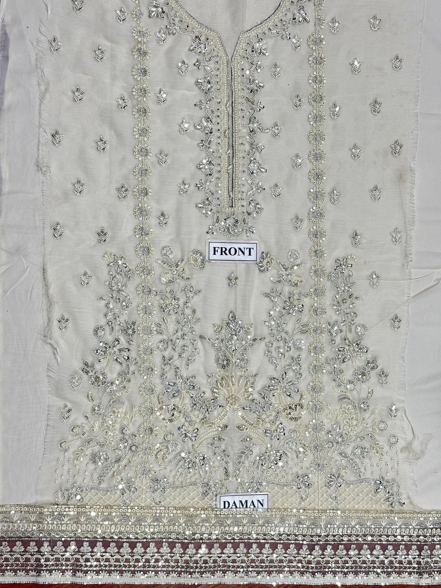 GULAAL LUXURY EMBROIDERED CHIFFON - 3 PC UNSTITCHED