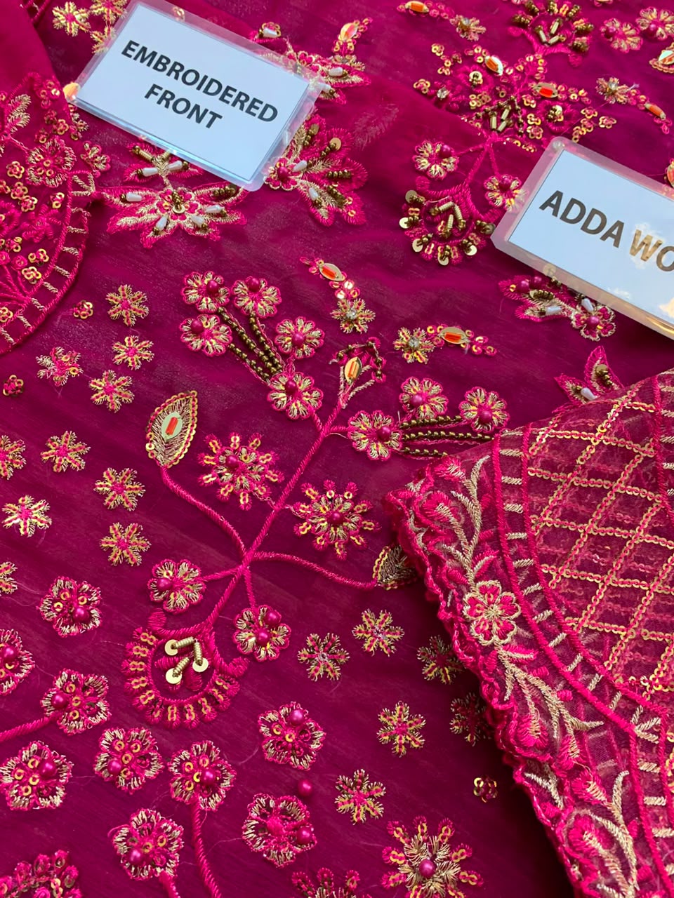 EMAAN ADEEL LUXURY EMBROIDERED CHIFFON - 3 PC UNSTITCHED