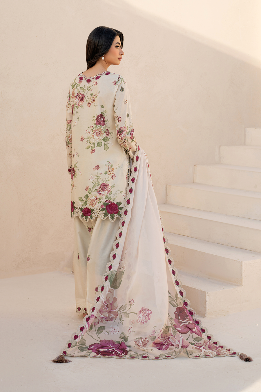 IZNIK EMBROIDERED LAWN - 3 PC UNSTITCHED