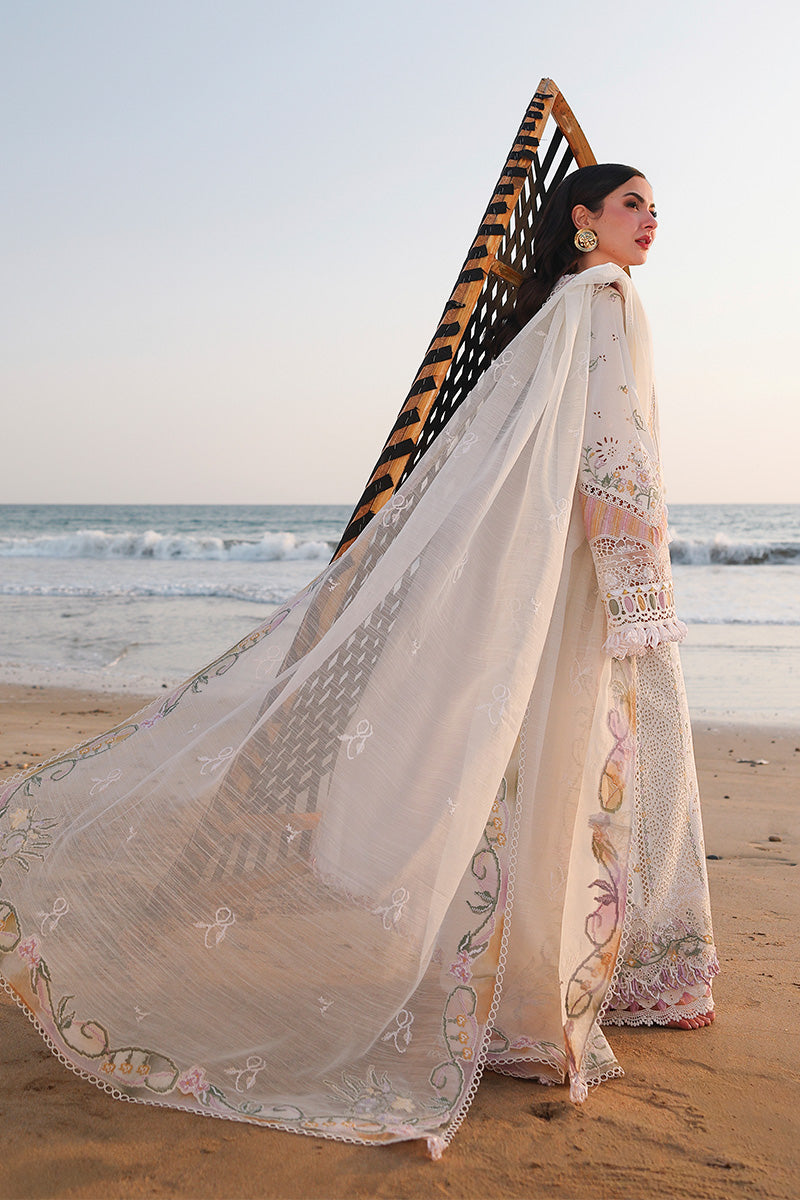 QALAMKAR LUXURY EMBROIDERED LAWN - 3 PC UNSTITCHED