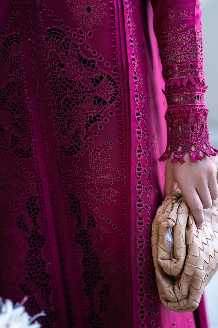 QALAMKAR EMBROIDERED CHIKANKARI LAWN - 3 PC UNSTITCHED