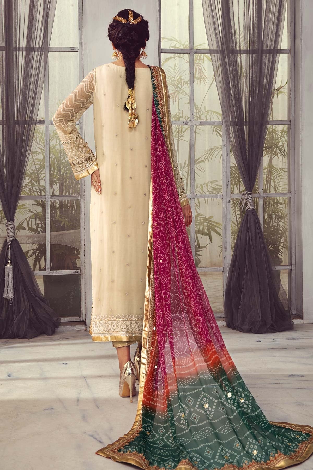 CHARIZMA LUXURY CHIFFON EMBROIDERED - 3 PC UNSTITCHED