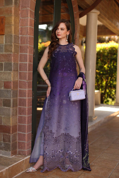 NOOR BY SADIA ASAD EMBROIDERED LAWN - 3 PC UNSTITCHED