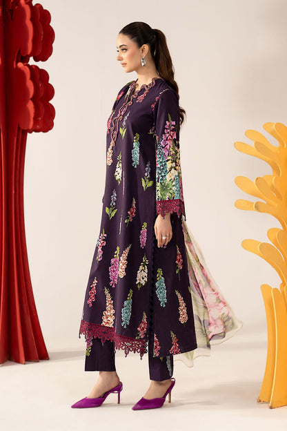 MARIA B DIGITAL PRINTED EMBROIDERED LAWN - 3 PC UNSTITCHED