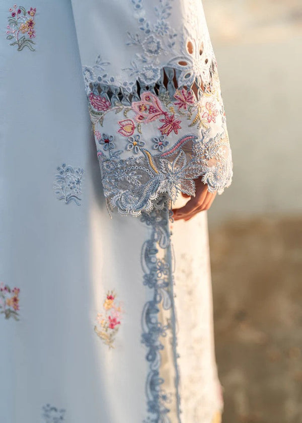 QALAMKAR CHIKANKARI EMBROIDERED LAWN - 3 PC UNSTITCHED