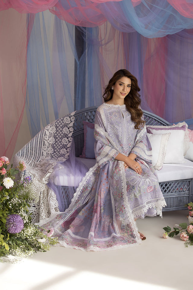 SOBIA NAZIR LUXURY EMBROIDERED CHIKANKARI LAWN - 3 PC UNSTITCHED