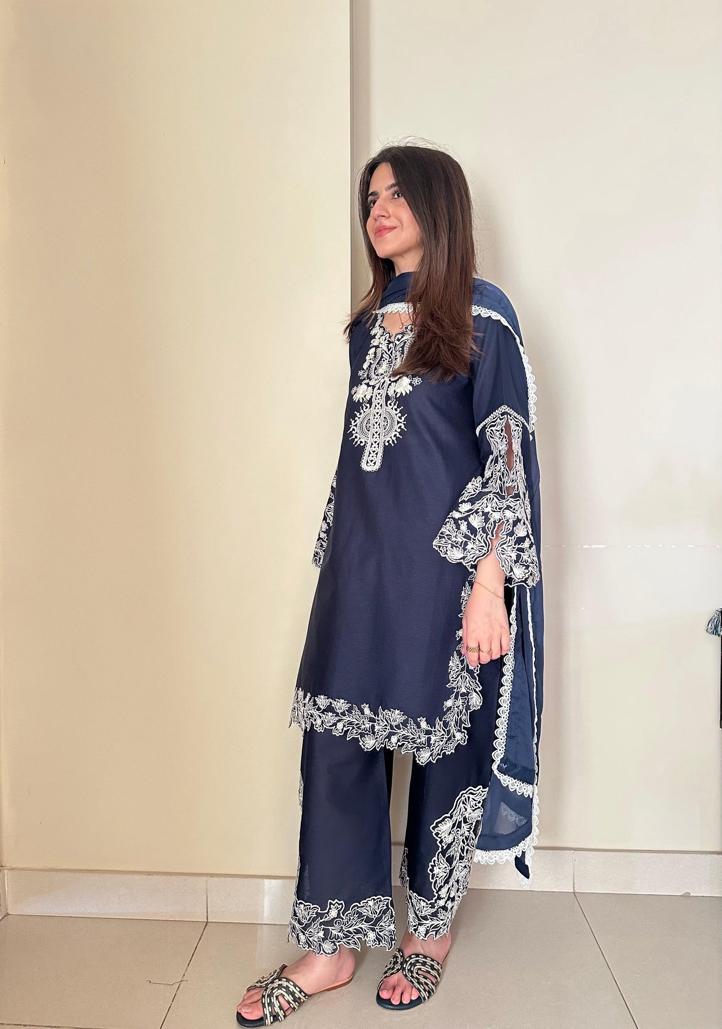 HOORAIN’S PRET EMBROIDERED CUTWORK LAWN - 3 PC UNSTITCHED