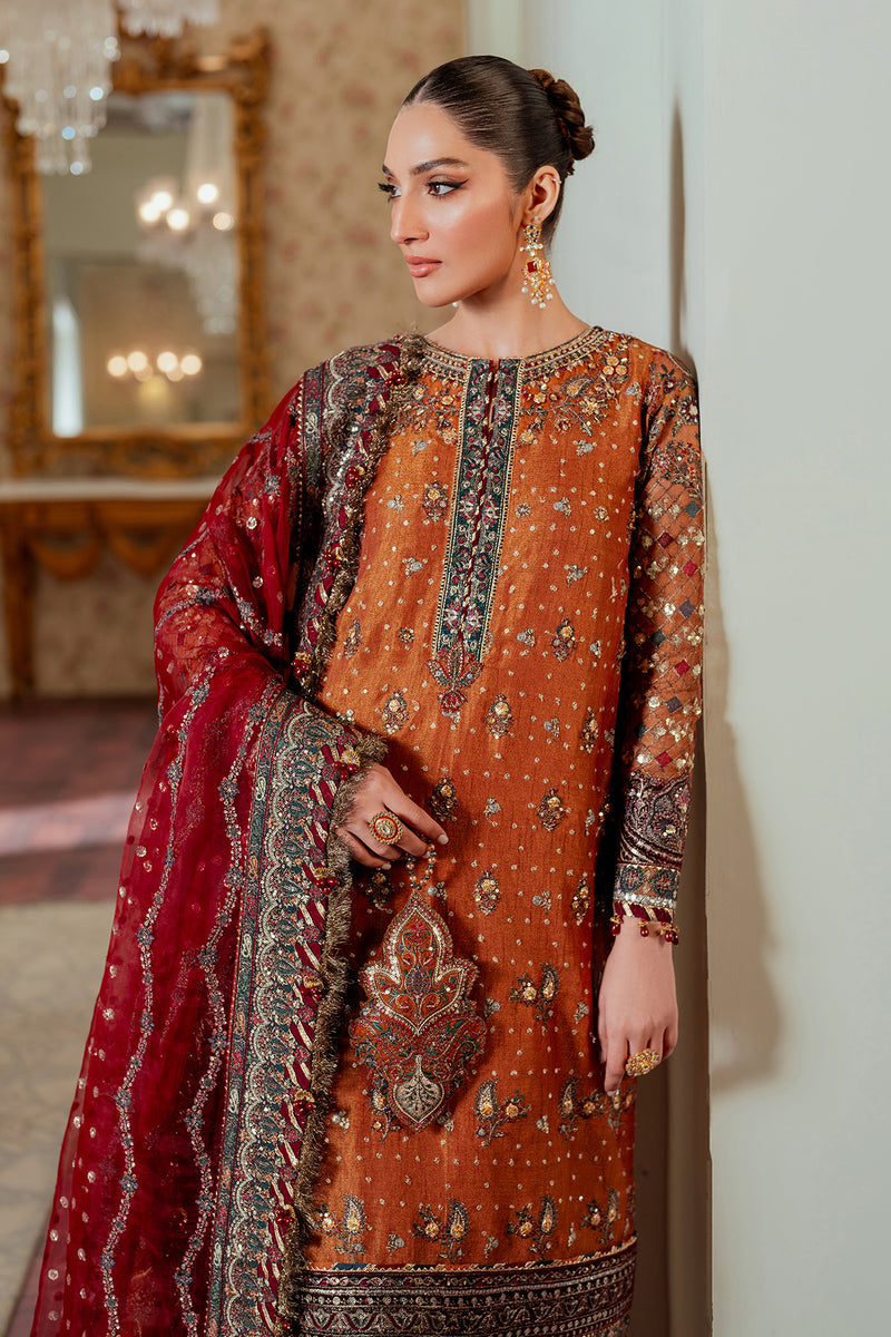 BAROQUE LUXURY EMBROIDERED CHIFFON - 3 PC UNSTITCHED SUIT