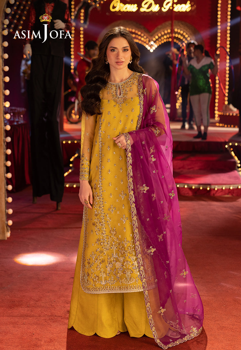 ASIM JOFA EMBROIDERED ORGANZA - 3 PC UNSTITCHED