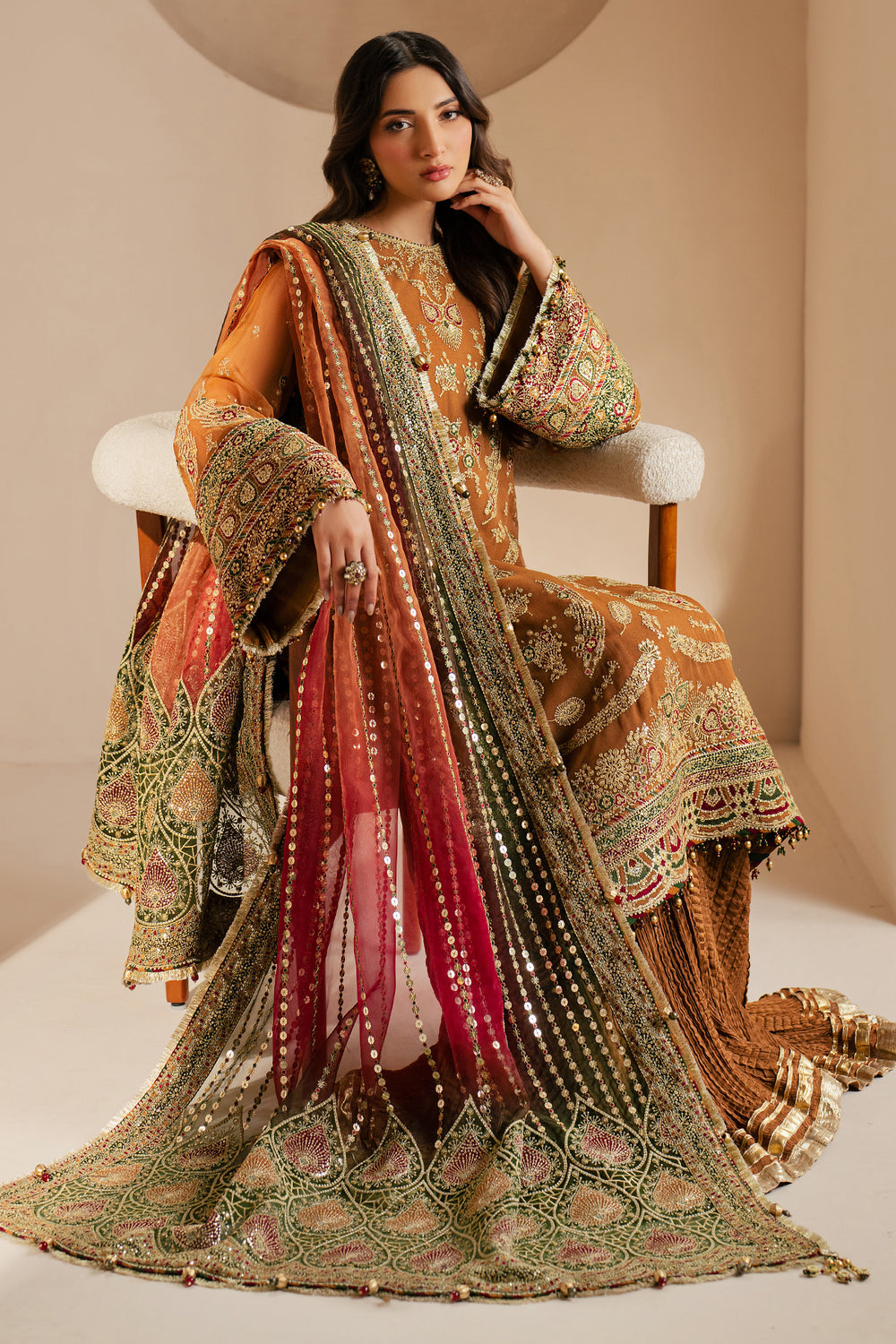 JAZMIN LUXURY EMBROIDERED CHIFFON - 3 PC UNSTITCHED