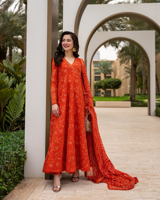 FAIZA SAQLAIN LUXURY EMBROIDERED LAWN - 3 PC UNSTITCHED
