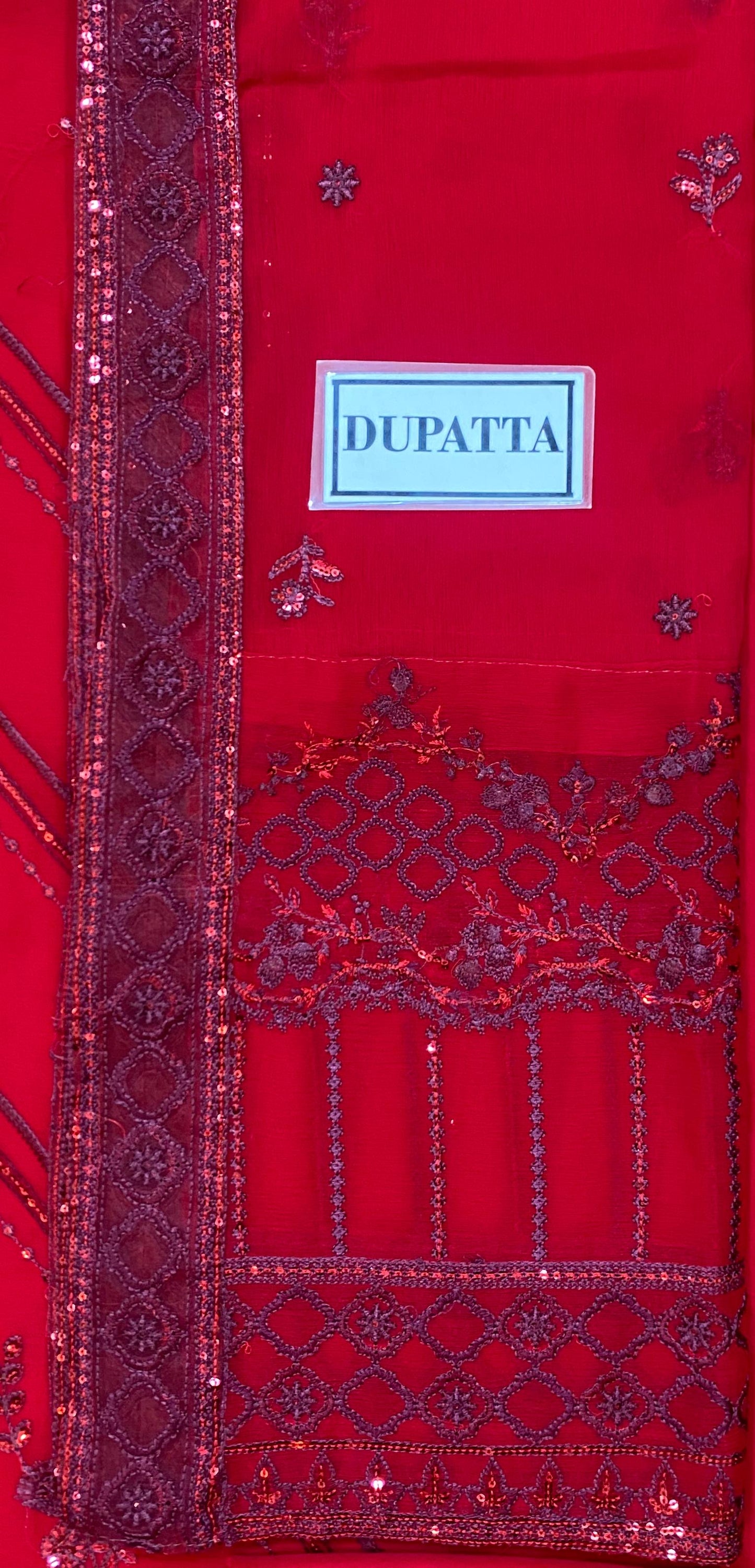 GULAAL EMBROIDERED CHIFFON - 3 PC UNSTITCHED