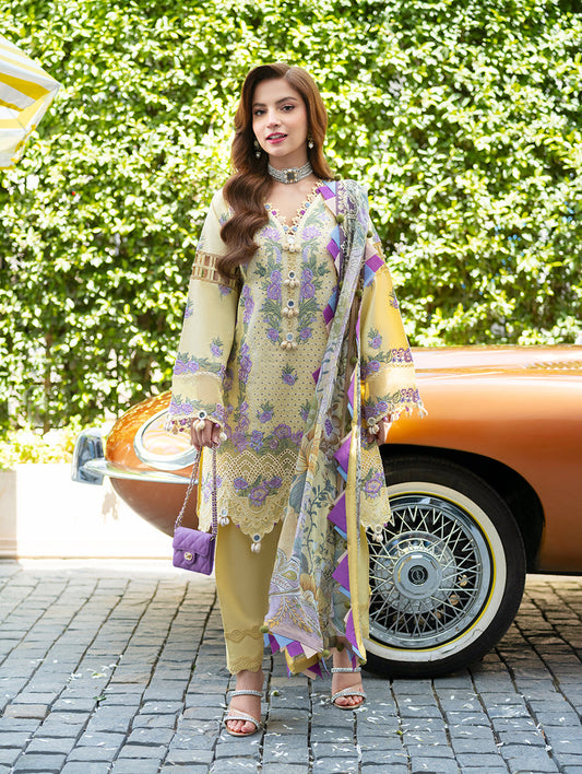 JADE EMBROIDERED CHIKANKARI LAWN - 3 PC UNSTITCHED